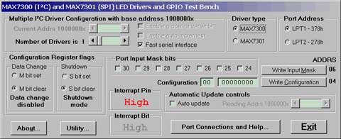 Figure 3. I2C program display.