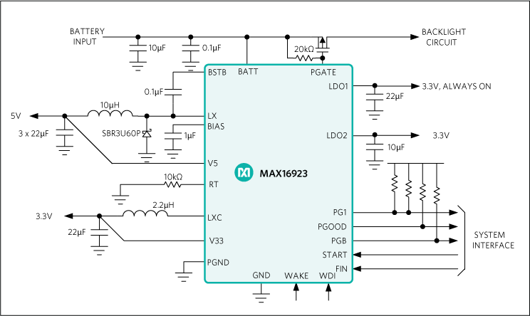 MAX16923: Typical Application Circuit