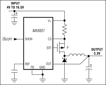 MAX649, MAX651, MAX652: Typical Operating Circuit