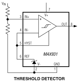 MAX931, MAX932, MAX933, MAX934: Typical Operating Circuit