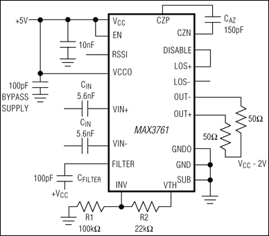 MAX3761, MAX3762: Typical Operating Circuit