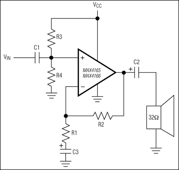 MAX4165, MAX4166, MAX4167, MAX4168, MAX4169: Typical Operating Circuit
