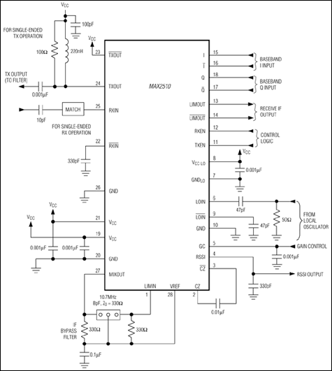 MAX2510: Typical Operating Circuit