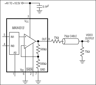MAX4310, MAX4311, MAX4312, MAX4313, MAX4314, MAX4315: Typical Operating Circuit
