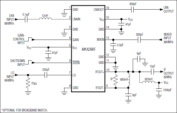 MAX2685: Typical Operating Circuit