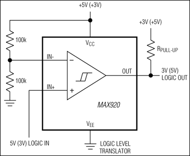 MAX917, MAX918, MAX919, MAX920: Typical Operating Circuit