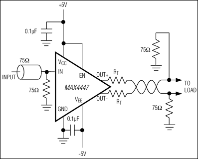 MAX4447, MAX4448, MAX4449: Typical Operating Circuit