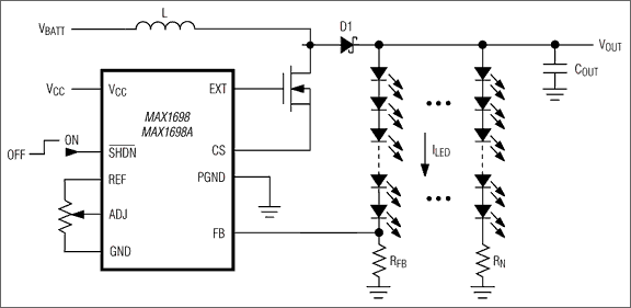 MAX1698, MAX1698A: Typical Operating Circuit