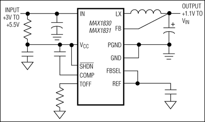 MAX1830, MAX1831: Typical Operating Circuit