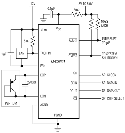 MAX6661: Typical Operating Circuit