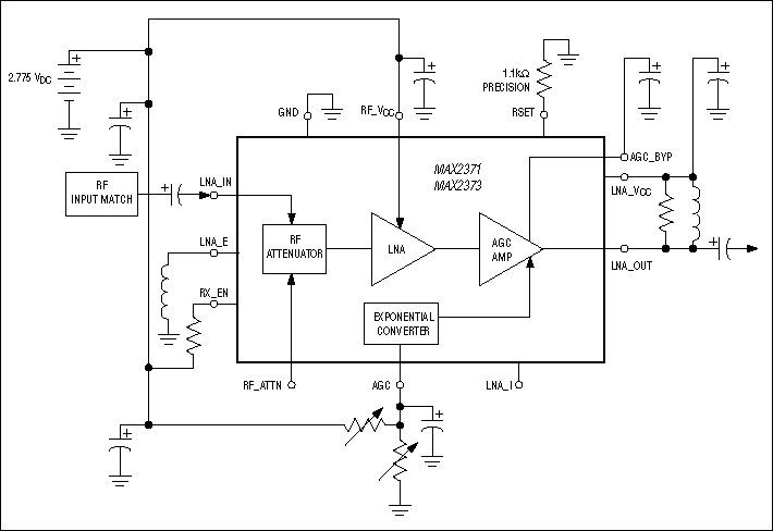 MAX2371, MAX2373: Typical Operating Circuit