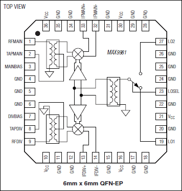 MAX9981: Pin Configuration