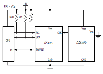 DS1375: Typical Operating Circuit