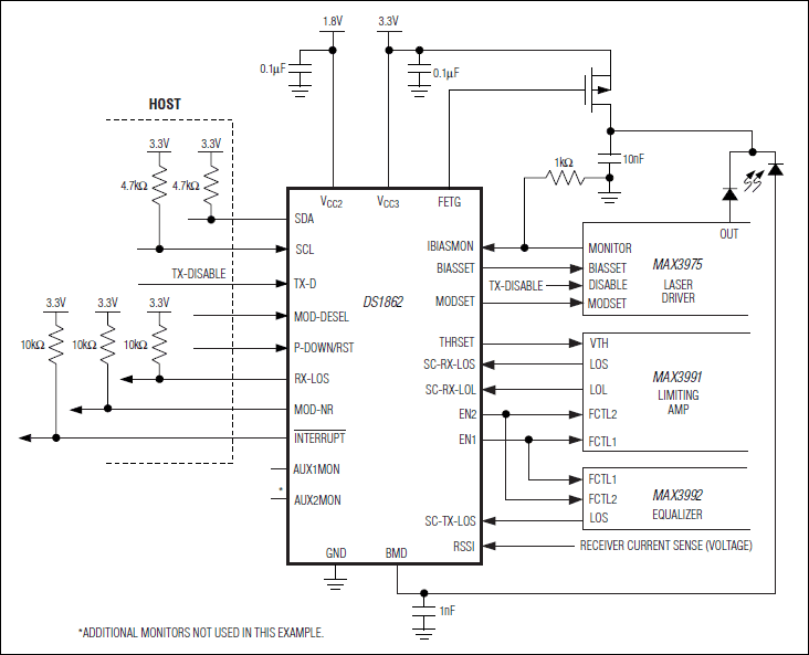 DS1862: Typical Operating Circuit