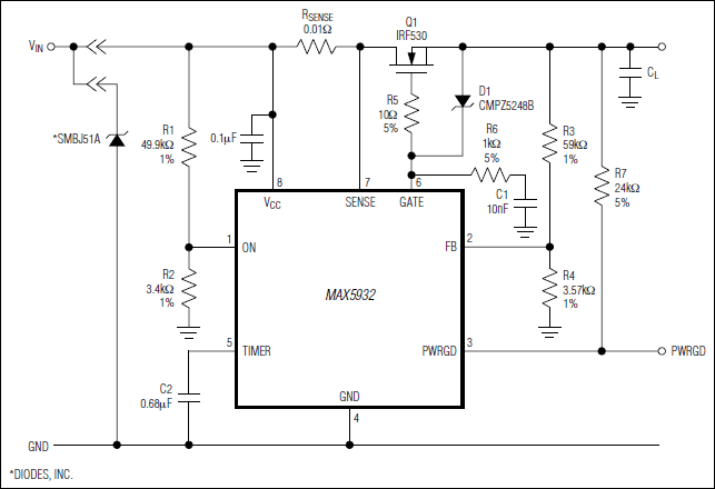 MAX5932: Typical Application Circuit