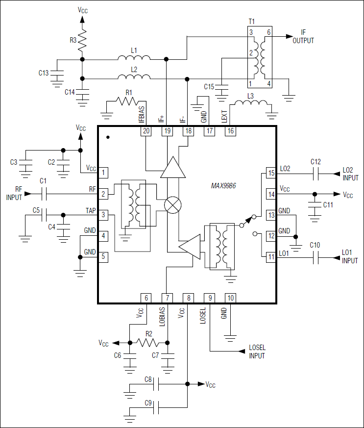 MAX9986: Typical Application Circuit