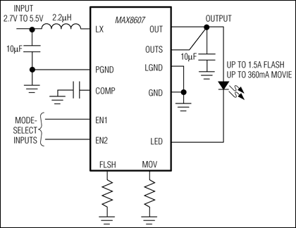MAX8607: Typical Operating Circuit