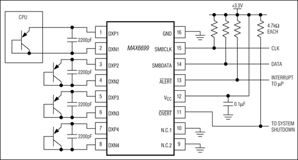MAX6699: Typical Application Circuit