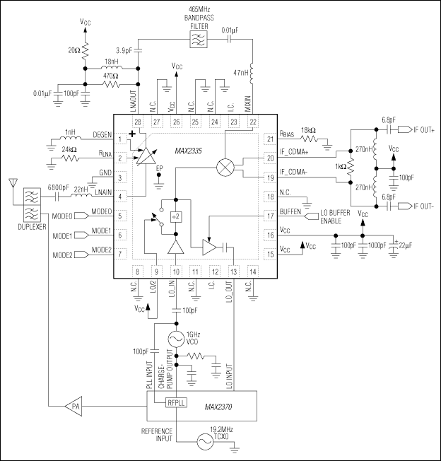 MAX2335: Typical Application Circuit
