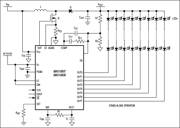 MAX16807, MAX16808: Typical Operating Circuit