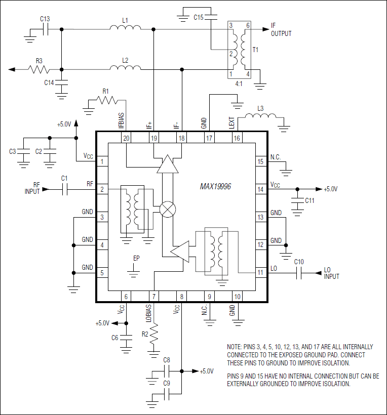 MAX19996: Typical Application Circuit
