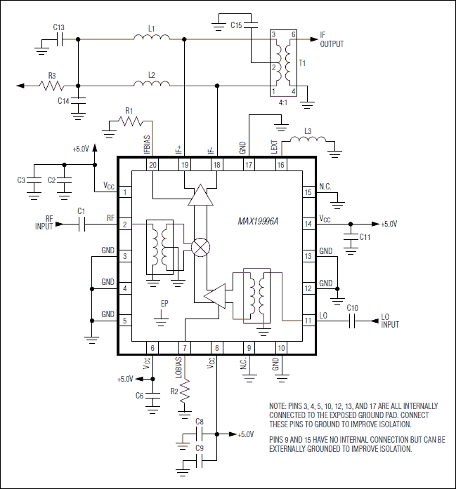 MAX19996A: Typical Application Circuit