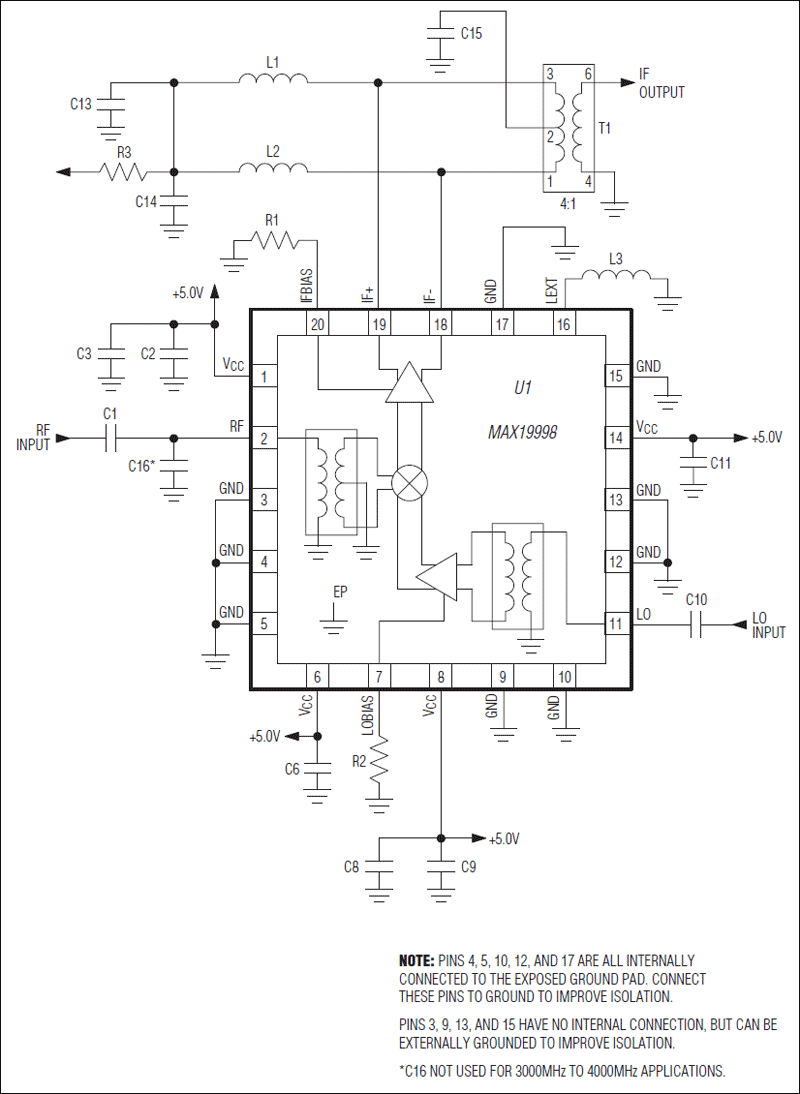 MAX19998: Typical Application Circuit