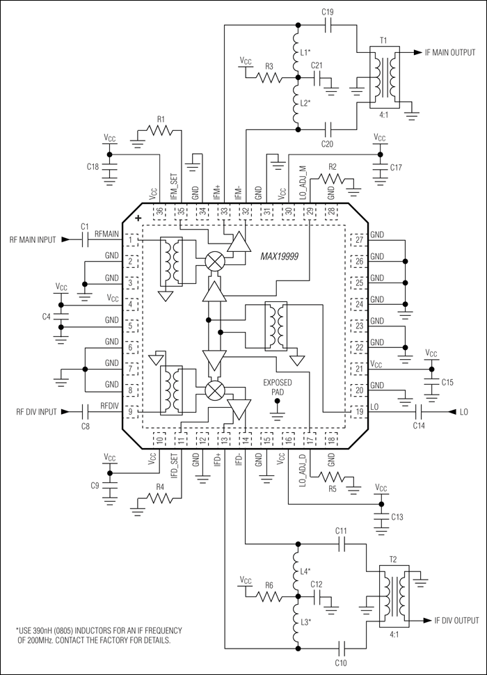 MAX19999: Typical Application Circuit