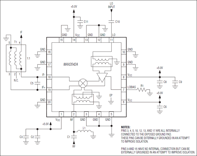 MAX2042A: Typical Application Circuit