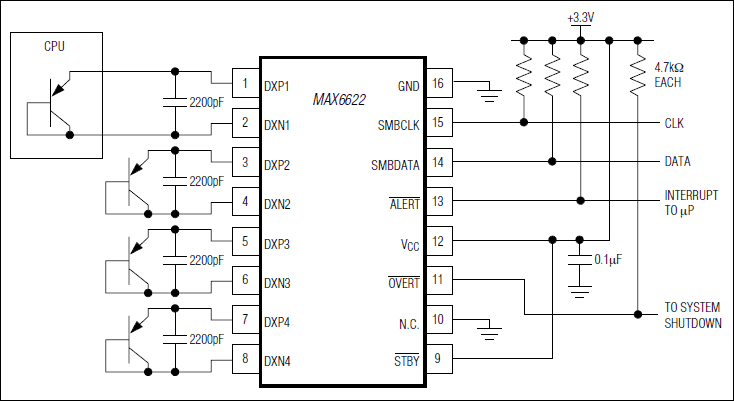 MAX6622: Typical Application Circuit