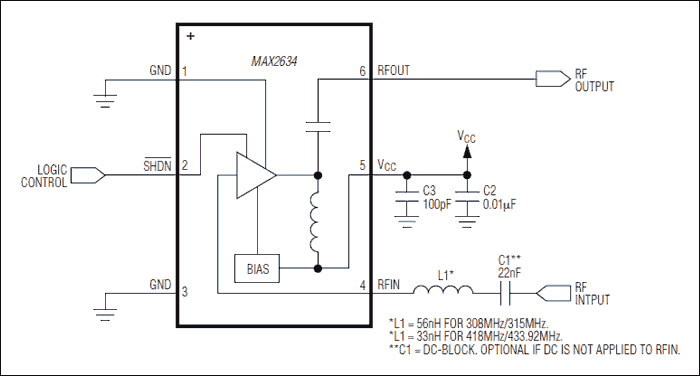 MAX2634: Functional Diagram/Typical Operating Circuit