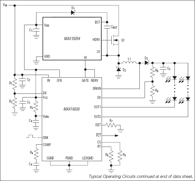 MAX15054: Typical Operating Circuit