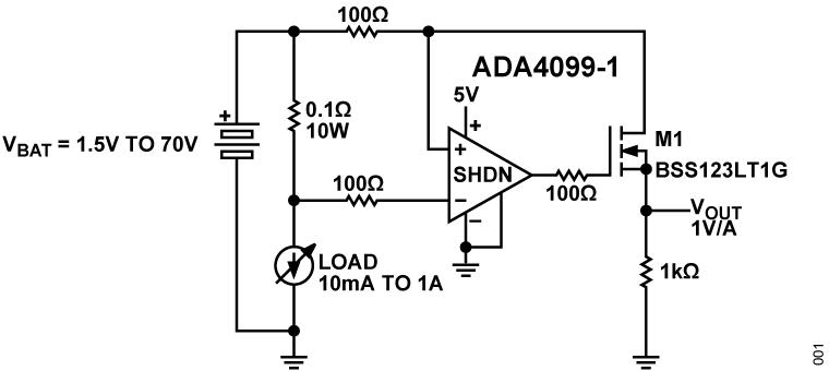 ADA4099-1/ADA4099-2 Functional Block Diagram