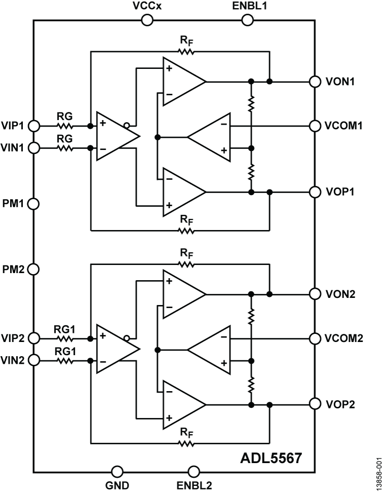 ADL5567 Functional Block Diagram