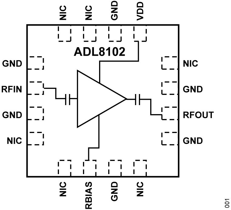 ADL8102 - Functional Block Diagram