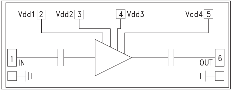 HMC566 Functional Block Diagram