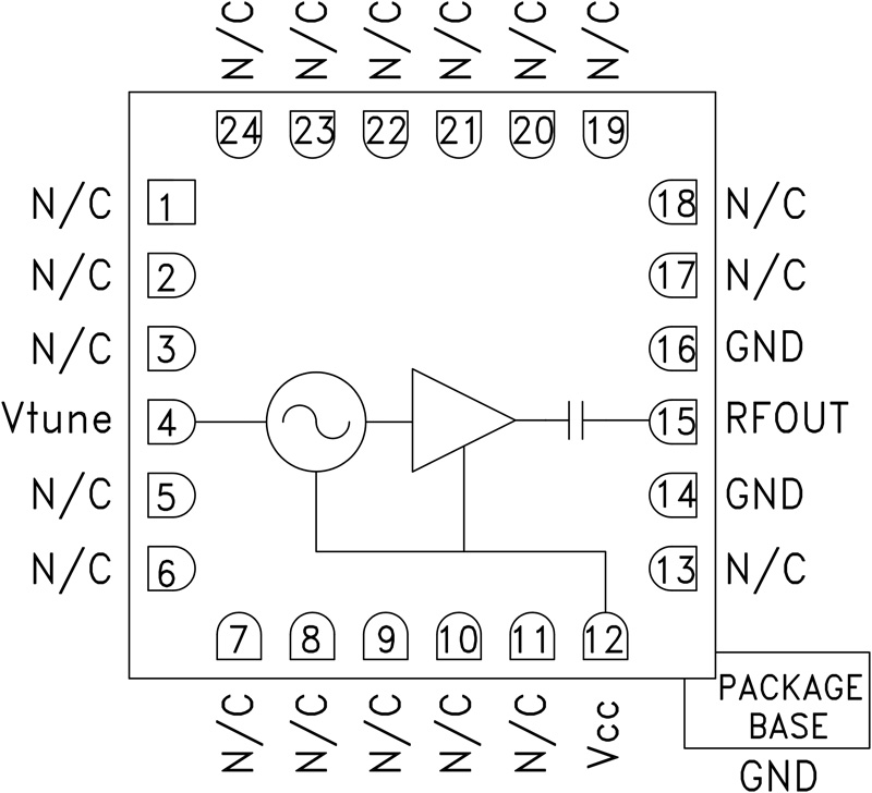 HMC586 Functional Block Diagram