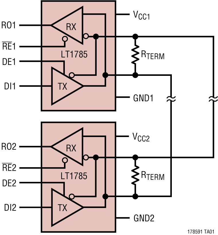 LT1785-1785A-1791-1791A Application Circuit