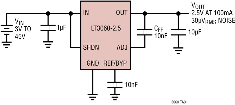 LT3060 Application Circuit