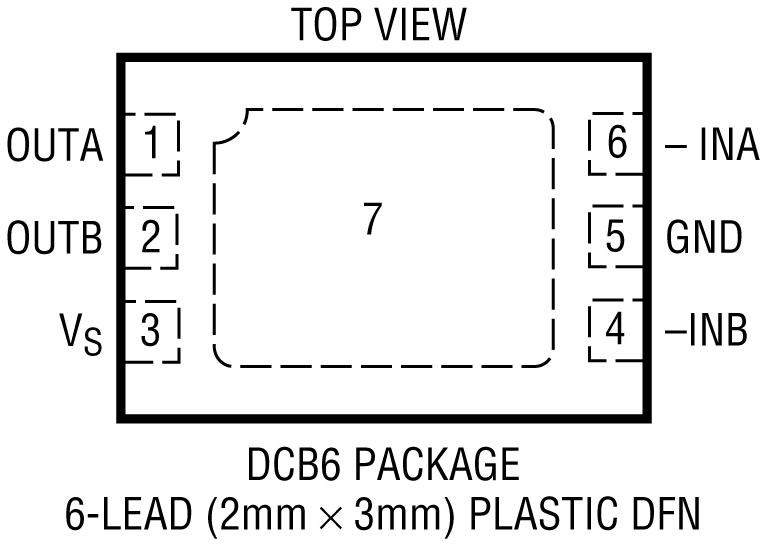 LT6700/6700HV Pin Configuration