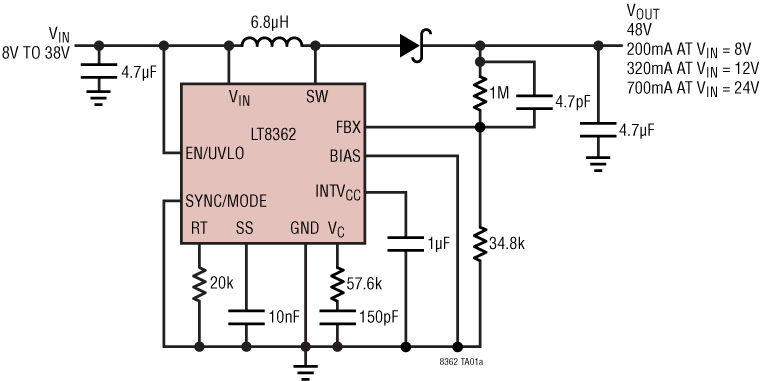 LT8362 Application Circuit