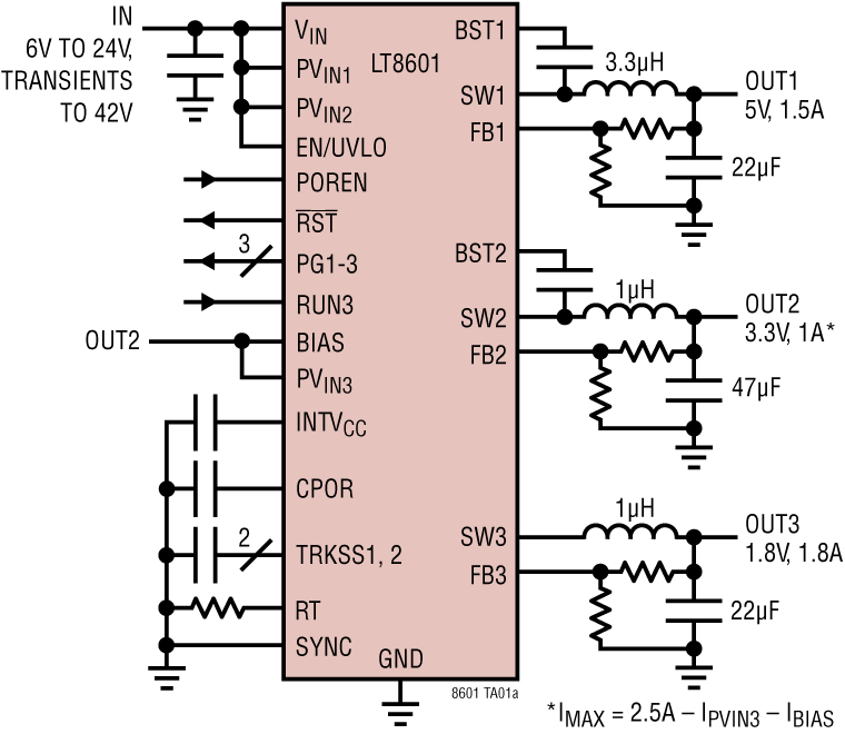 LT8601 Application Circuit