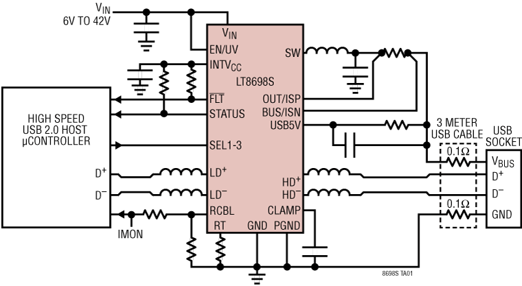 LT8698S/LT8698S-1 Application Circuit