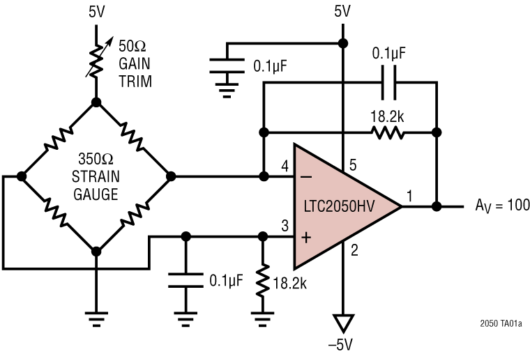 LTC2050-2050HV Application Circuit