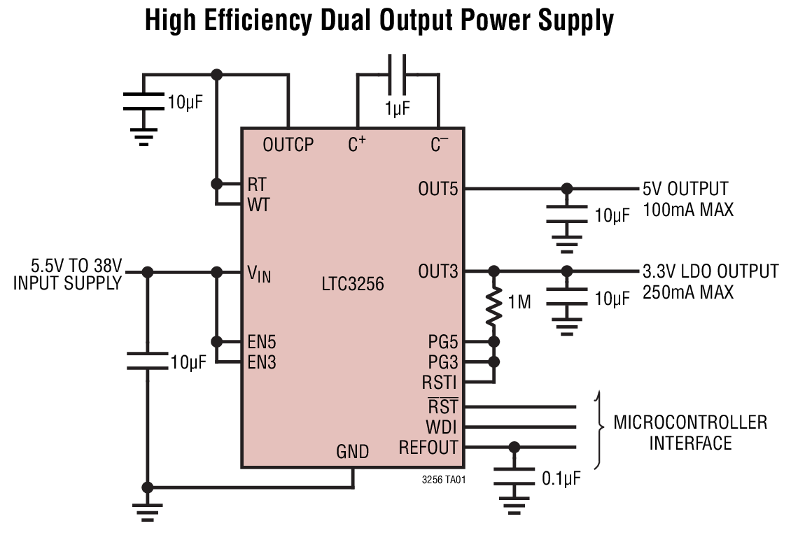 LTC3256 Typical Application Image 1