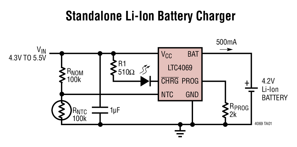 Standalone Li-Ion Battery Charger