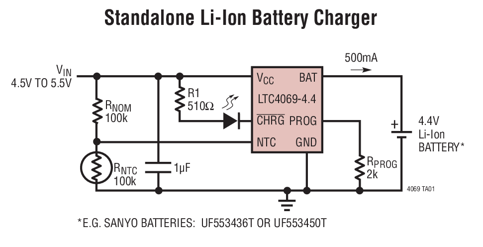 Standalone Li-Ion Battery Charger