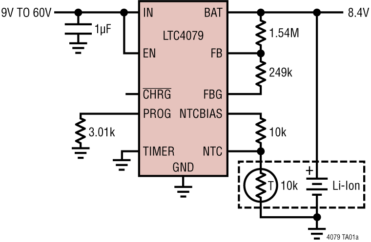 LTC4079 Application Circuit