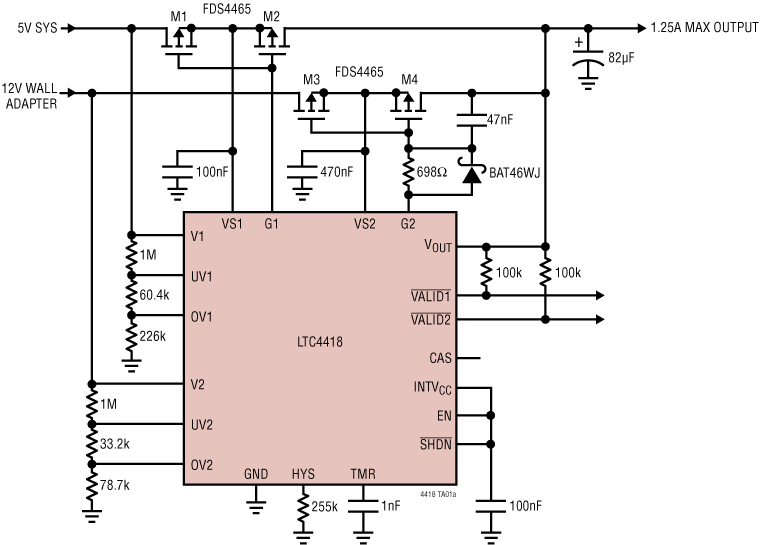 LTC4418 Application Circuit