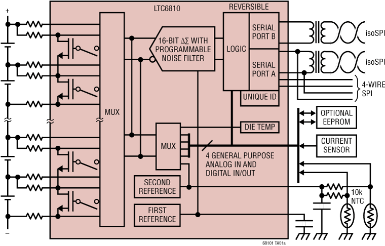 LTC6810-1/LTC6810-2 Application Circuit
